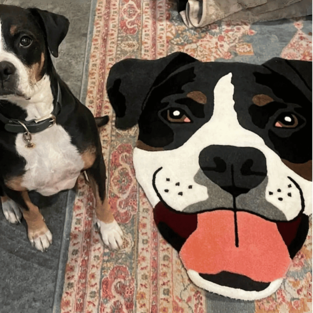 Custom Pet Portrait Rug 🐾